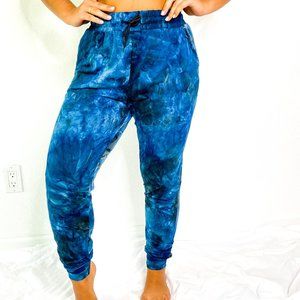 NEW Teal Tie Dye Soft lounge Joggers Lounge Pants